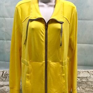 Chico’s Zenergy Yellow Jacket Sz 1 Super Soft